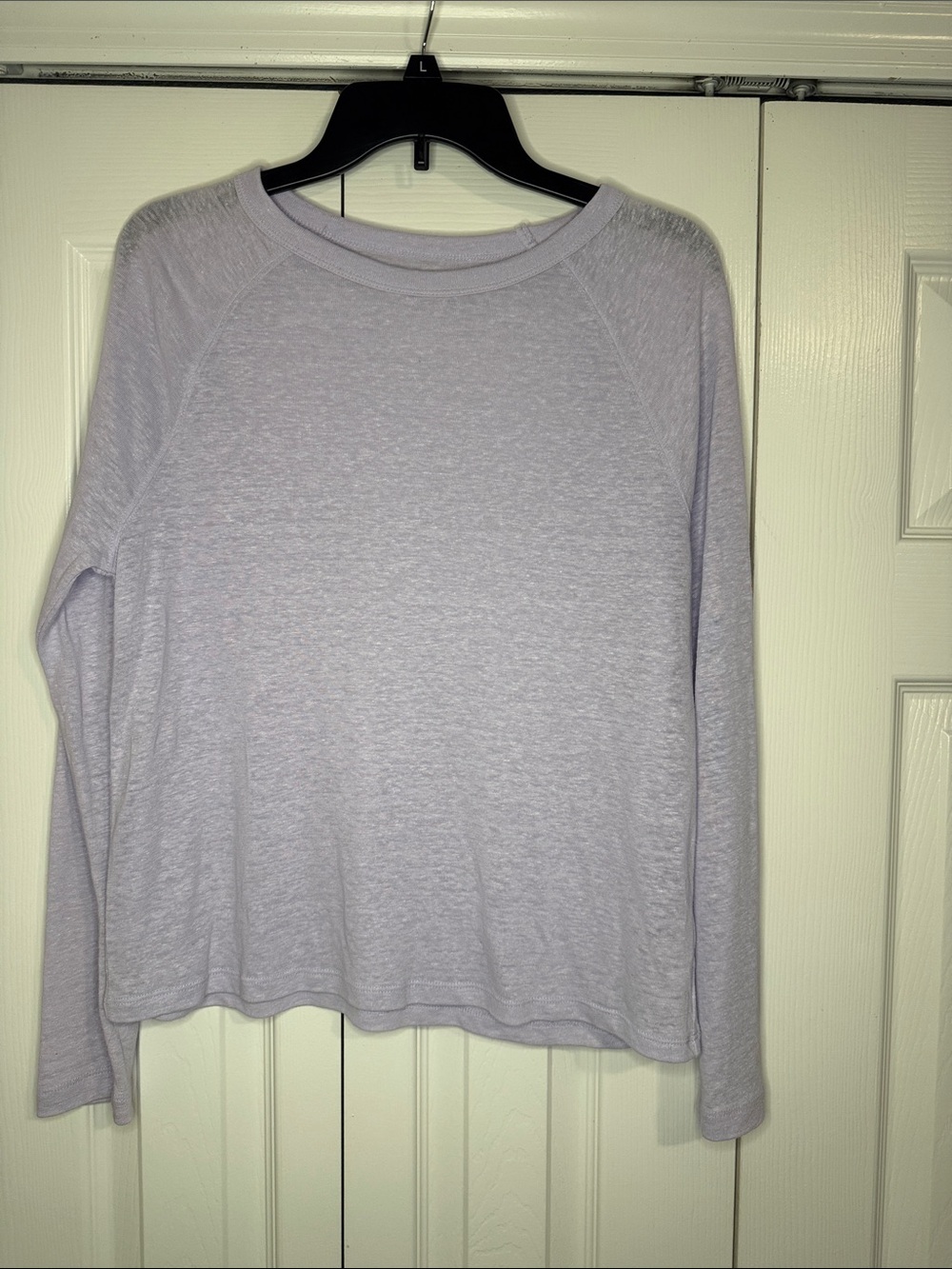 a new day Lavender Long-Sleeve Crewneck Top